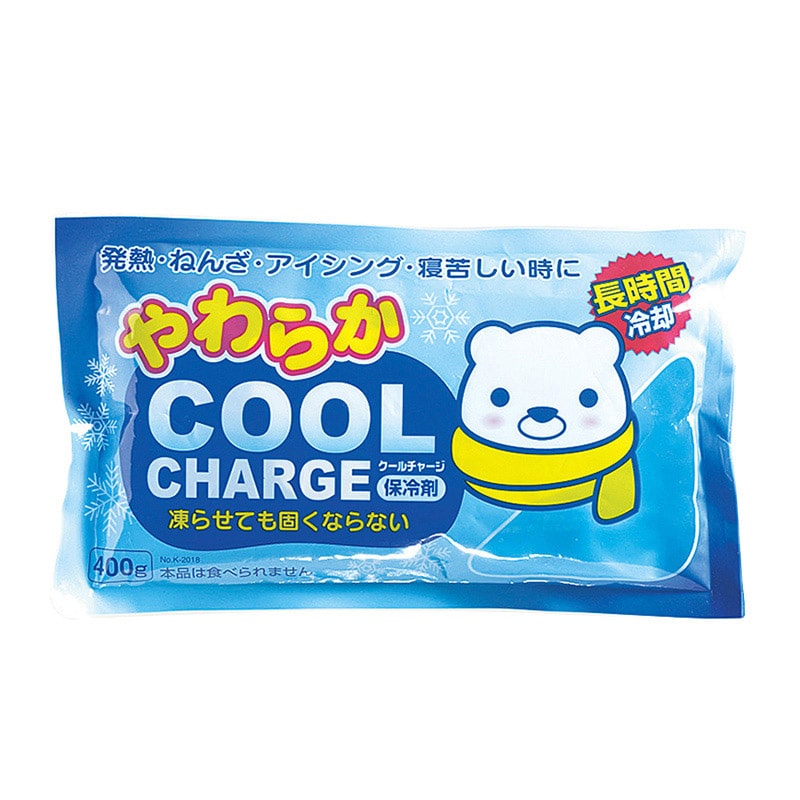 紀陽除虫菊 保冷剤 やわらかクールチャージ 400g K-2018 1個（ご注文単位10個）【直送品】