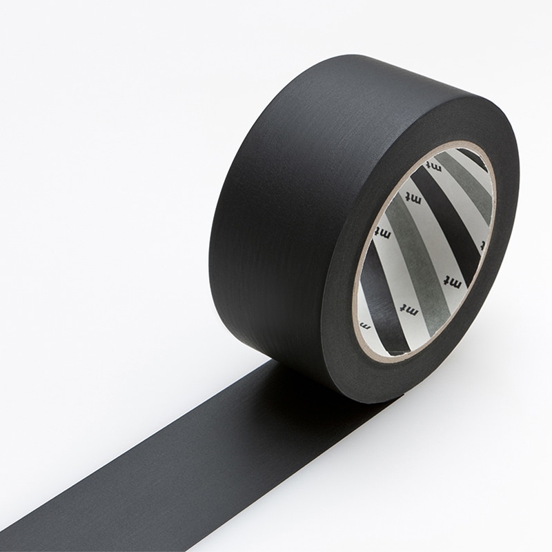 カモ井加工紙 マスキングテープ mt foto ブラック 50mm×50m MTFOTO03 1巻（ご注文単位1巻）【直送品】