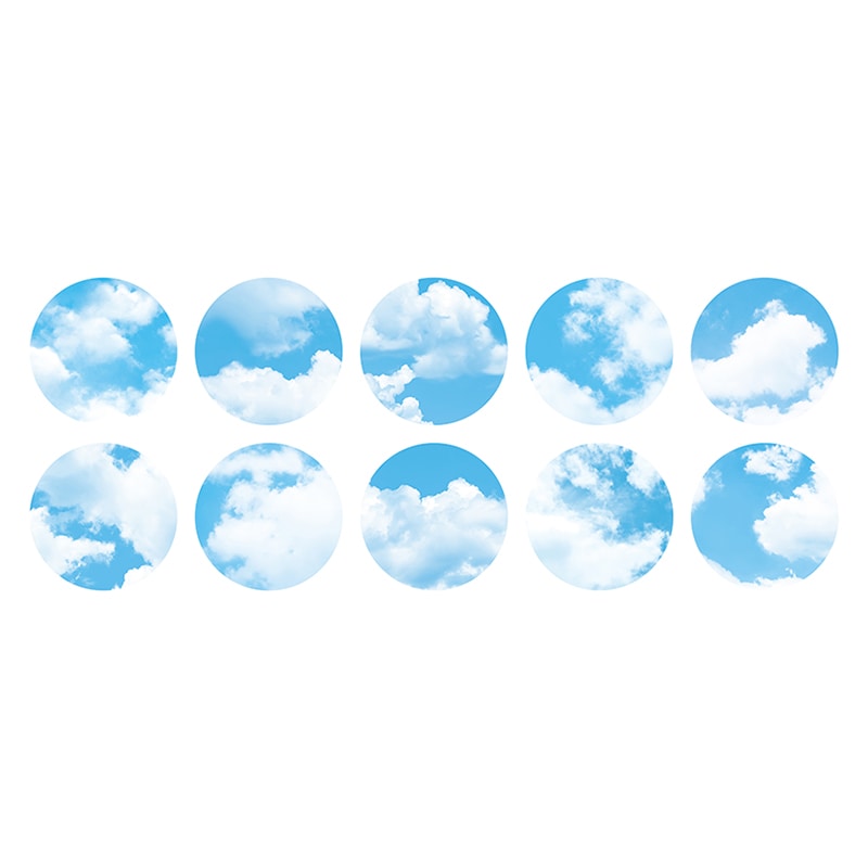 カモ井加工紙 シール mt casa seal 青空 MTCDS019 1個（ご注文単位1個）【直送品】