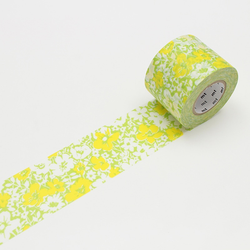 カモ井加工紙 強粘着テープ mt for PACK 花柄 MTPACK04 1巻(ご注文単位1巻)【直送品】