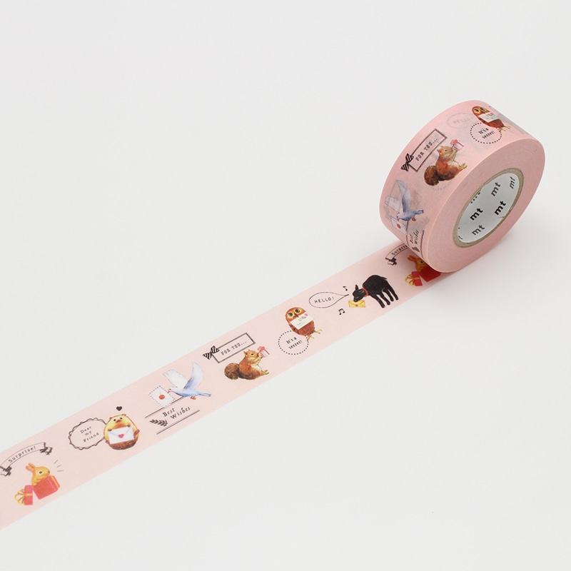 カモ井加工紙 強粘着テープ mt for PACK 動物たち MTPACK10 1巻(ご注文単位1巻)【直送品】