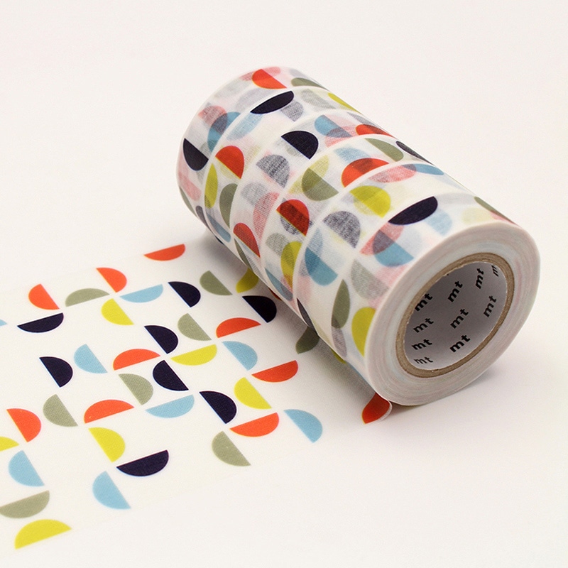 カモ井加工紙 マスキングテープ mt casa shade レトロパターン MTCS9005 1巻(ご注文単位1巻)【直送品】
