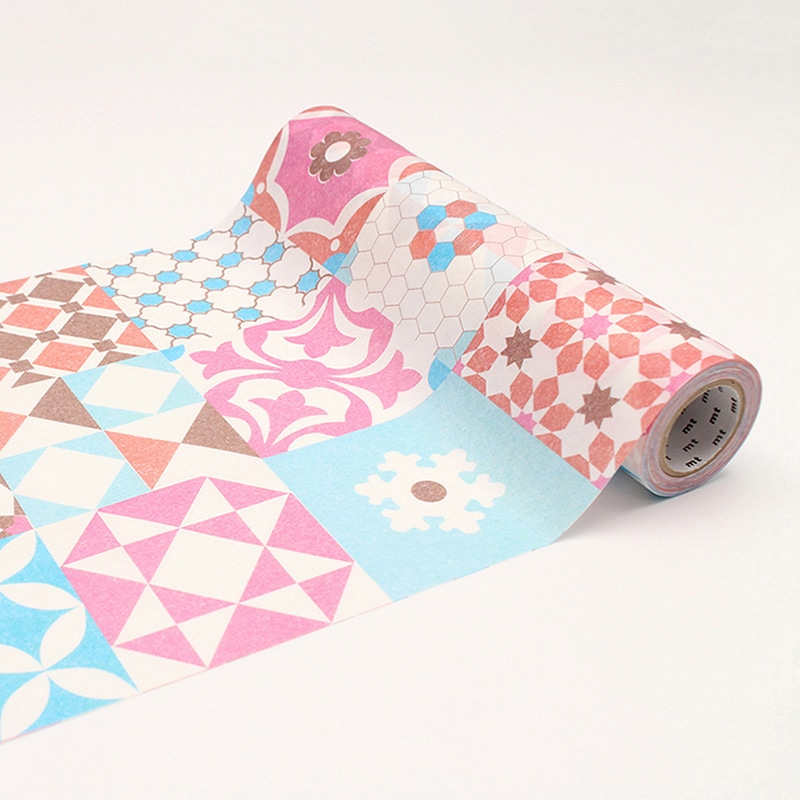 カモ井加工紙 mt casa フリース ロール タイル・パターン MTCAF2317 1巻(ご注文単位1巻)【直送品】