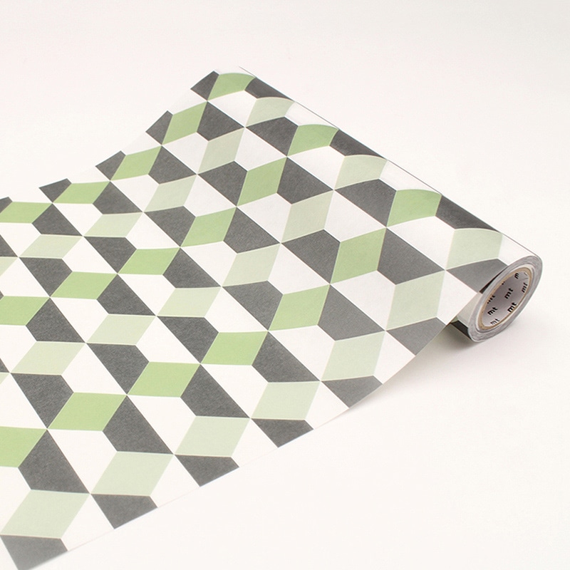 カモ井加工紙 mt casa フリース ロール 立体幾何学 MTCAF2305 1巻(ご注文単位1巻)【直送品】