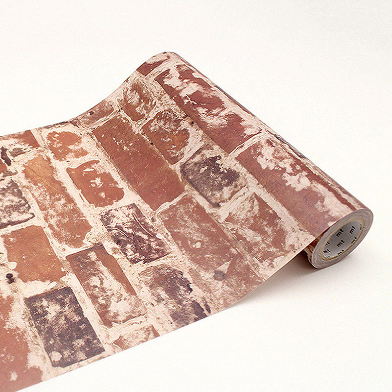 カモ井加工紙 mt casa フリース ロール 古いレンガ MTCAF2321 1巻(ご注文単位1巻)【直送品】