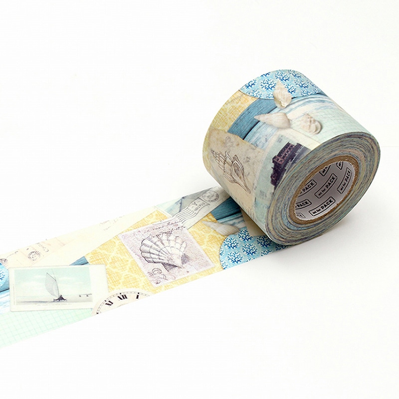 カモ井加工紙 強粘着テープ mt for PACK 海辺 MTPACK18 1巻(ご注文単位1巻)【直送品】