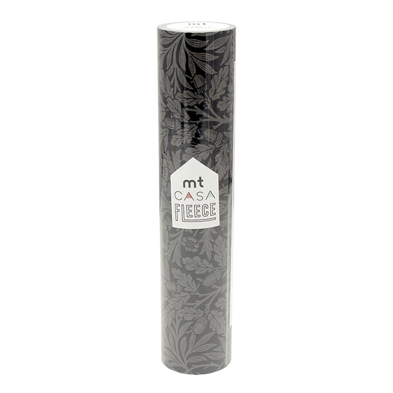カモ井加工紙 mt casa フリース ロール モリス Pure Acron Charcoal oal／Gilver MTCAF2328 1巻（ご注文単位1巻）【直送品】