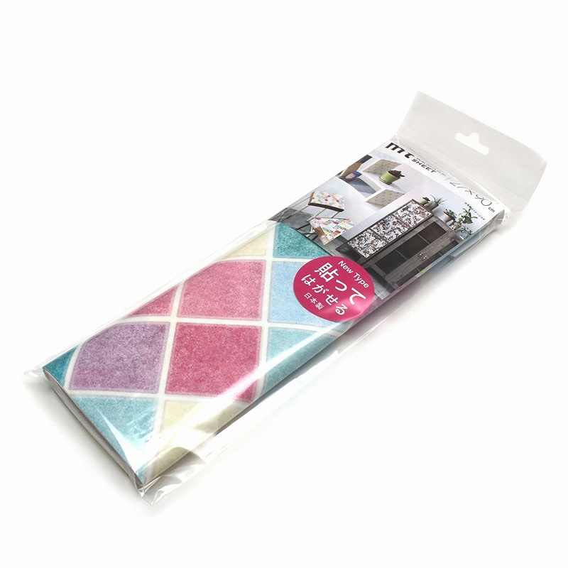 カモ井加工紙 mt casa リメイクシート カラフルタイル MTCAR0064 1枚（ご注文単位1枚）【直送品】