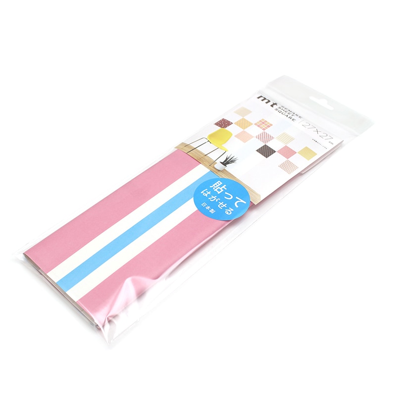 ボーダー・ライトブルー×ピンク