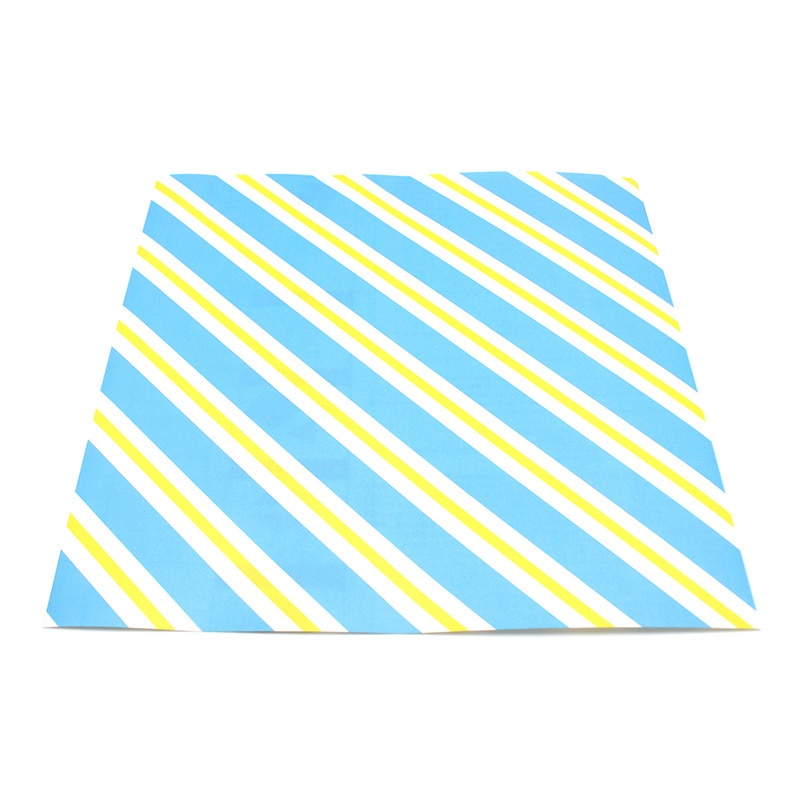 カモ井加工紙 mt casa リメイクシートスクエア ストライプライトブルー×イエロー MTCARS008 1枚(ご注文単位1枚)【直送品】