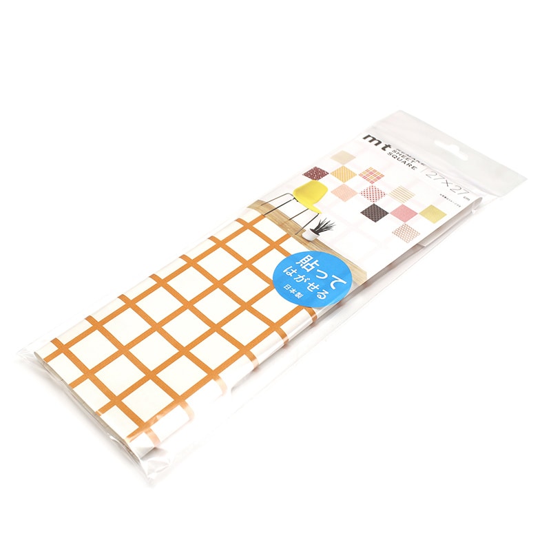 方眼・オレンジ