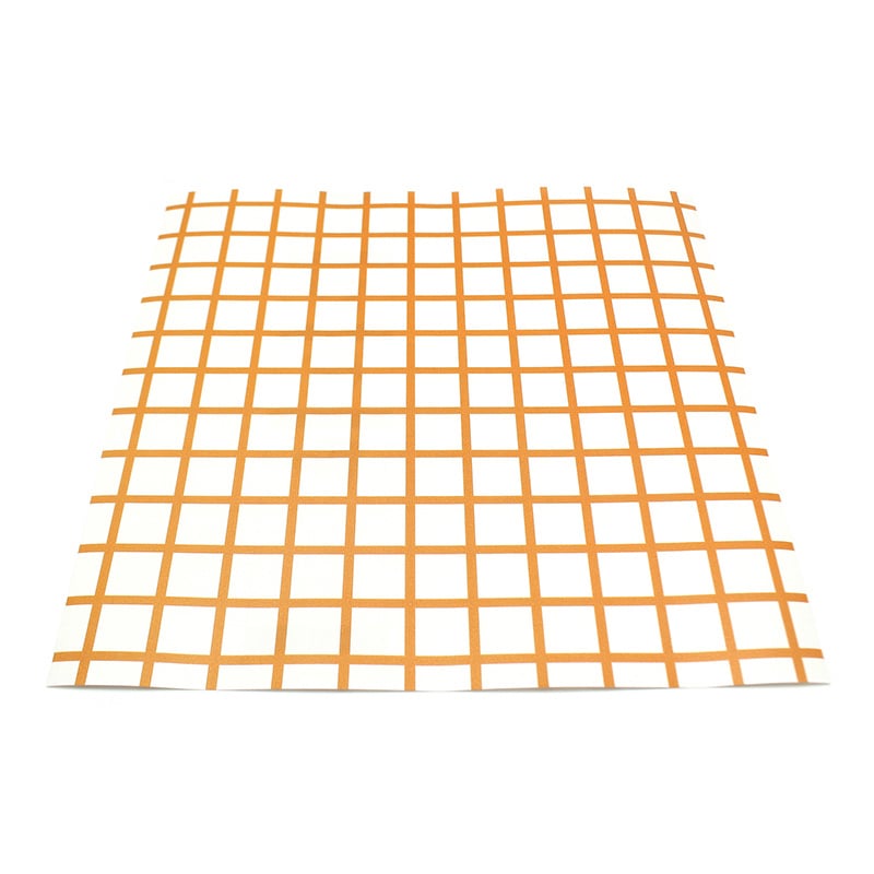 カモ井加工紙 mt casa リメイクシートスクエア 方眼・オレンジ MTCARS009 1枚(ご注文単位1枚)【直送品】