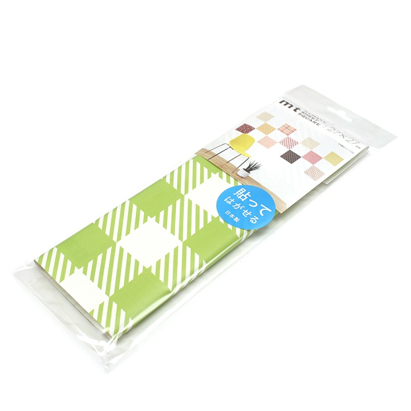 チェック・イエローグリーン