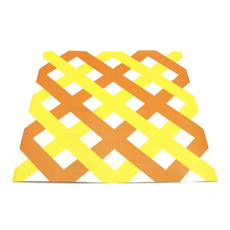 カモ井加工紙 mt casa リメイクシートスクエア クロス・オレンジ×イエロー MTCARS018 1枚（ご注文単位1枚）【直送品】