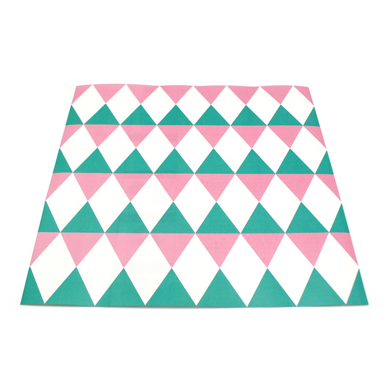 カモ井加工紙 mt casa リメイクシートスクエア ダイヤ・グリーン×ピンク MTCARS023 1枚(ご注文単位1枚)【直送品】