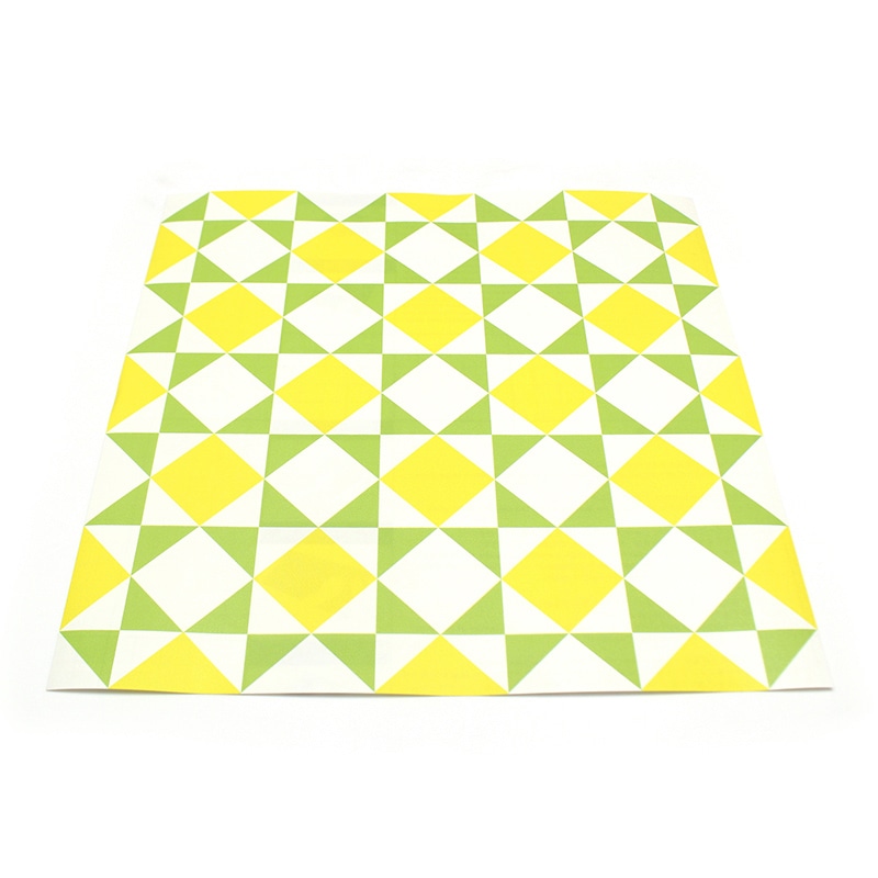 カモ井加工紙 mt casa リメイクシートスクエア ダイヤ・イエロー×イエローグリーン MTCARS024 1枚(ご注文単位1枚)【直送品】