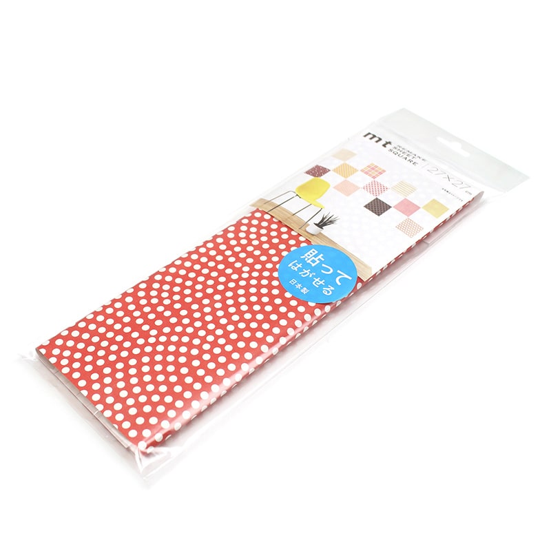 カモ井加工紙 mt casa リメイクシートスクエア 鮫小紋・紅緋 MTCARS026 1枚（ご注文単位1枚）【直送品】