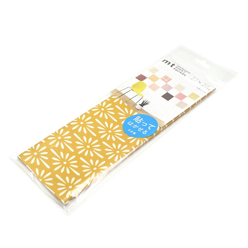 カモ井加工紙 mt casa リメイクシートスクエア 花菱・黄金 MTCARS032 1枚（ご注文単位1枚）【直送品】