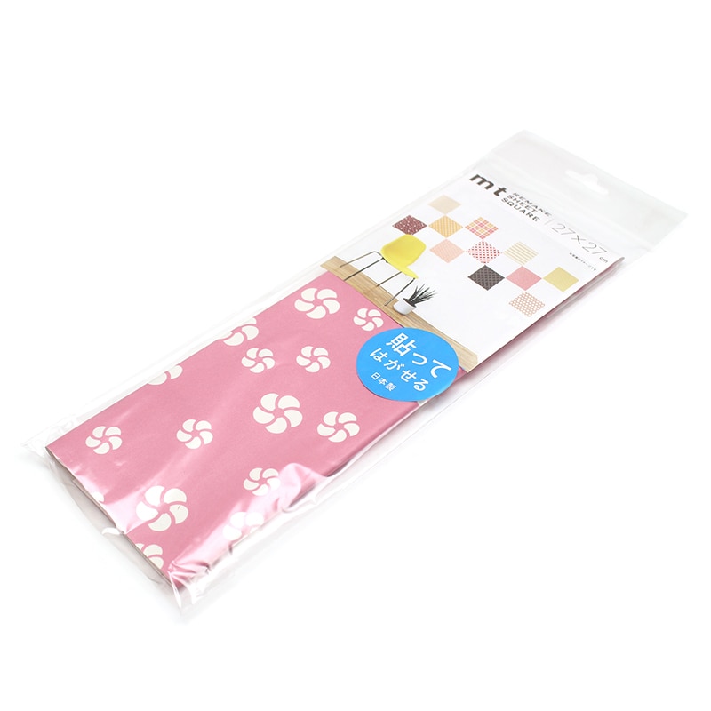 カモ井加工紙 mt casa リメイクシートスクエア ねじり梅・紅梅色 MTCARS033 1枚（ご注文単位1枚）【直送品】