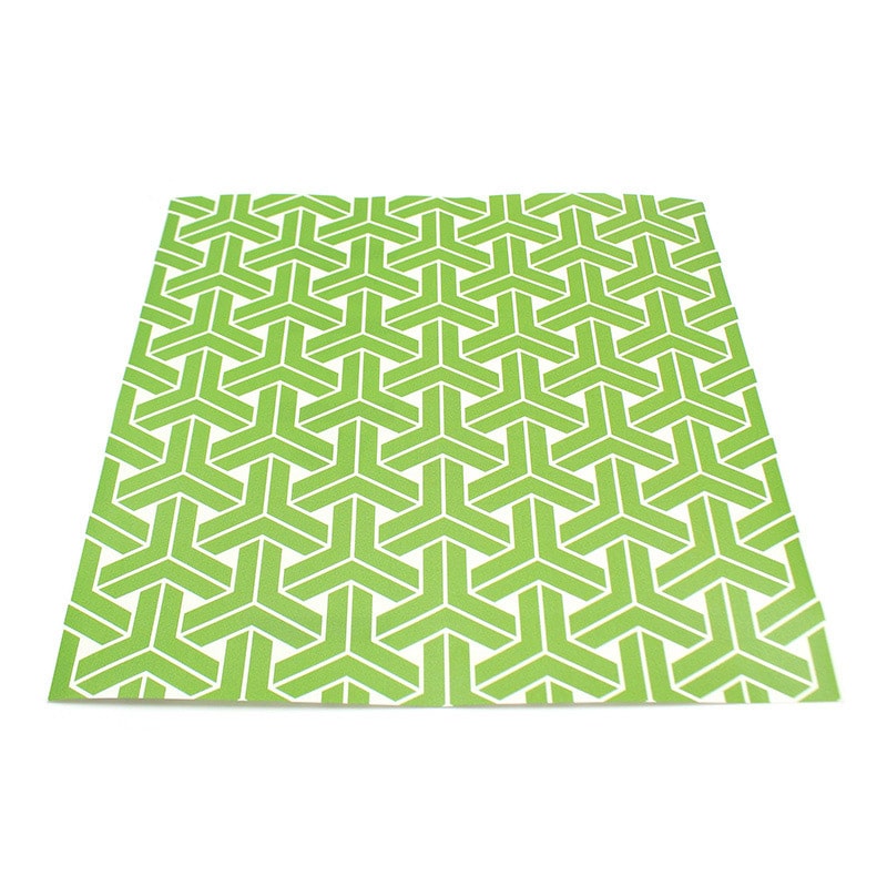 カモ井加工紙 mt casa リメイクシートスクエア 組亀甲・薄萌黄 MTCARS035 1枚(ご注文単位1枚)【直送品】