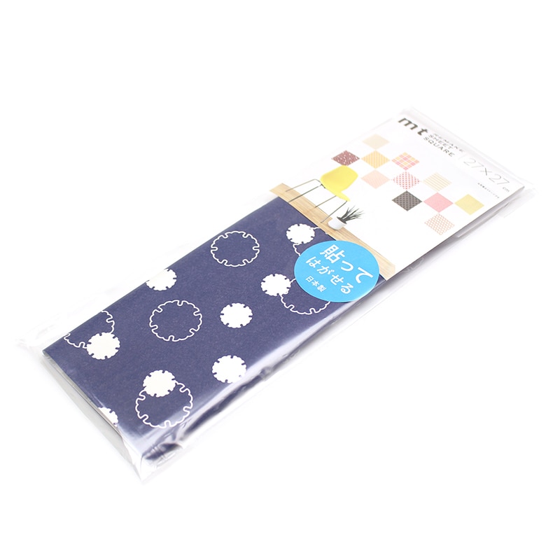 カモ井加工紙 mt casa リメイクシートスクエア 雪輪・紺藍 MTCARS037 1枚（ご注文単位1枚）【直送品】