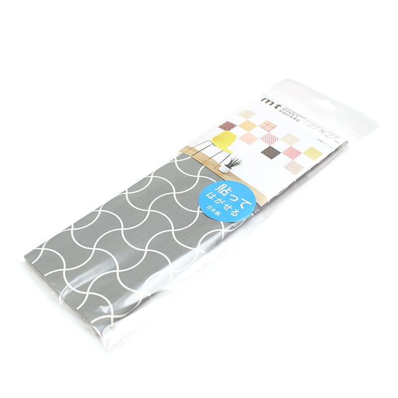 カモ井加工紙 mt casa リメイクシートスクエア 分銅繋ぎ・利休鼠 MTCARS041 1枚（ご注文単位1枚）【直送品】