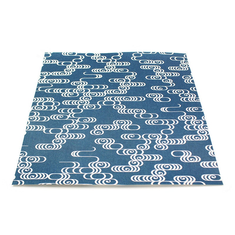 カモ井加工紙 mt casa リメイクシートスクエア 観世水・熨斗目花色 MTCARS042 1枚（ご注文単位1枚）【直送品】