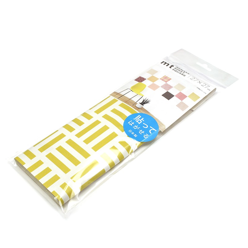 カモ井加工紙 mt casa リメイクシートスクエア 三崩し・金糸雀色 MTCARS046 1枚（ご注文単位1枚）【直送品】