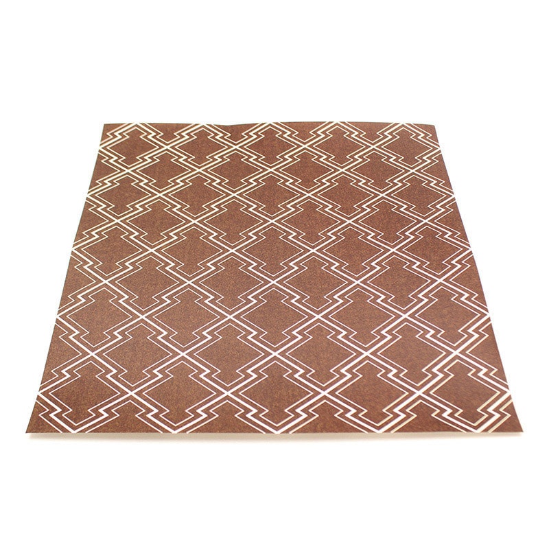 カモ井加工紙 mt casa リメイクシートスクエア 松皮菱・黒茶 MTCARS048 1枚(ご注文単位1枚)【直送品】