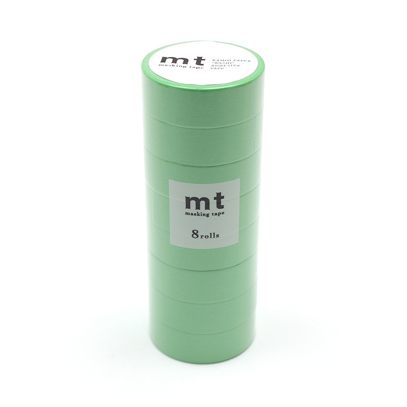カモ井加工紙 マスキングテープ　mt　 若緑 MT08P190R　8巻/パック（ご注文単位1パック）【直送品】