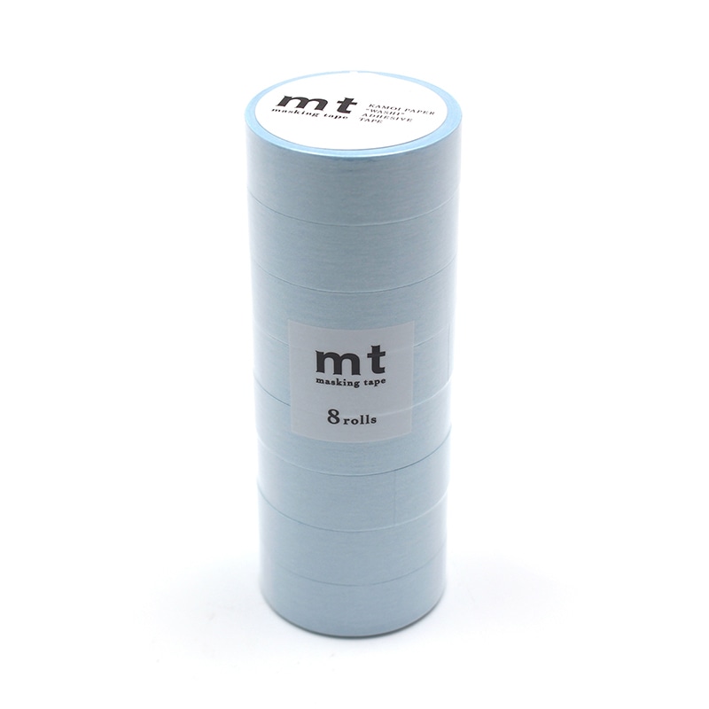 カモ井加工紙 マスキングテープ　mt　 パステルシアン MT08P491　8巻/パック（ご注文単位1パック）【直送品】