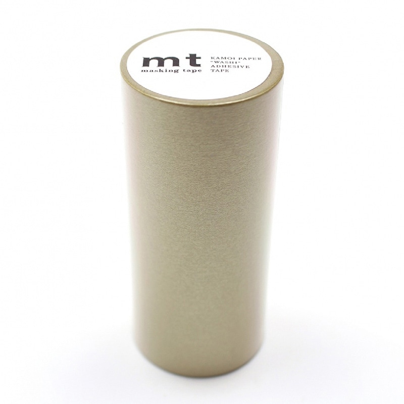 カモ井加工紙 マスキングテープ mt 1P 金 MT10W205 1巻（ご注文単位1巻）【直送品】