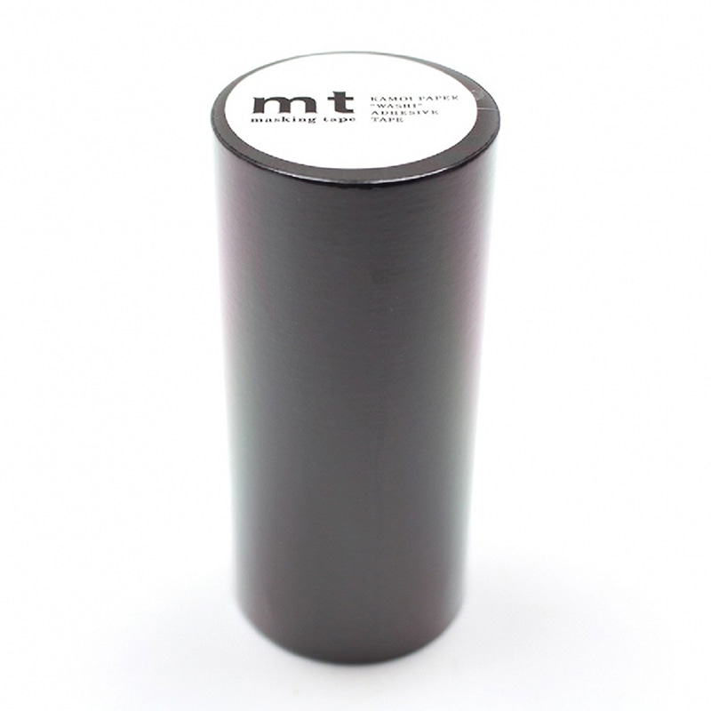 カモ井加工紙 マスキングテープ mt 1P マットブラック MT10W207 1巻（ご注文単位1巻）【直送品】