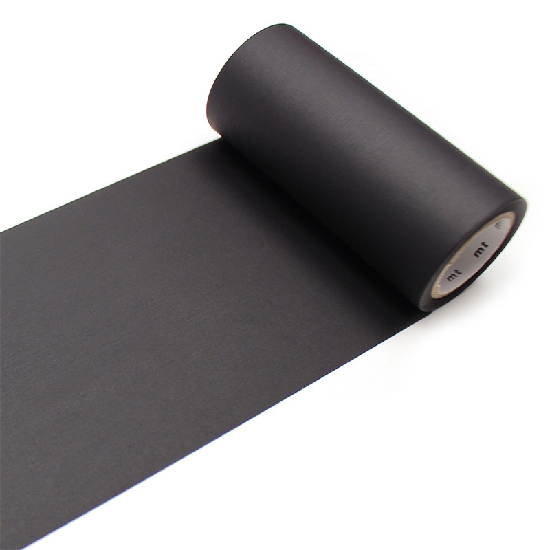 カモ井加工紙 マスキングテープ mt 1P マットブラック MT10W207 1巻(ご注文単位1巻)【直送品】