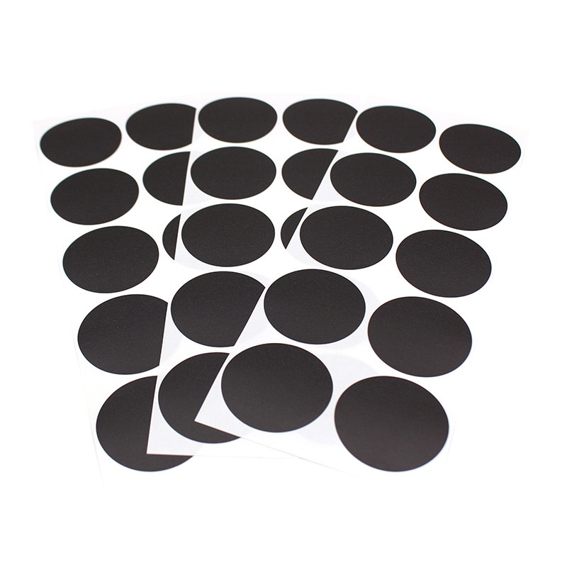 カモ井加工紙 丸シールシート 30枚 マットブラック MTSEAS06 1個(ご注文単位1個)【直送品】