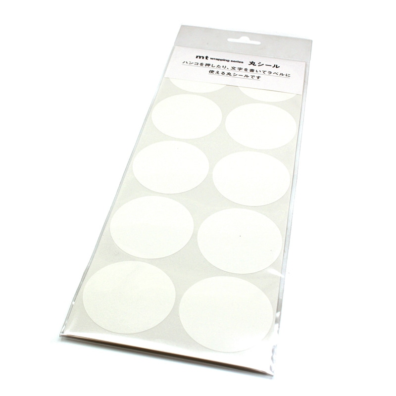 カモ井加工紙 丸シールシート 30枚 マットホワイト MTSEAS07 1個(ご注文単位1個)【直送品】