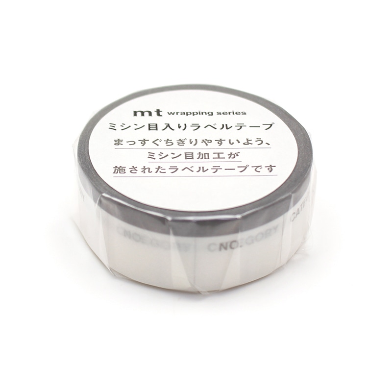 カモ井加工紙 ミシン目入りラベルテープ ナンバー&カテゴリー MTPERF01 1巻(ご注文単位1巻)【直送品】