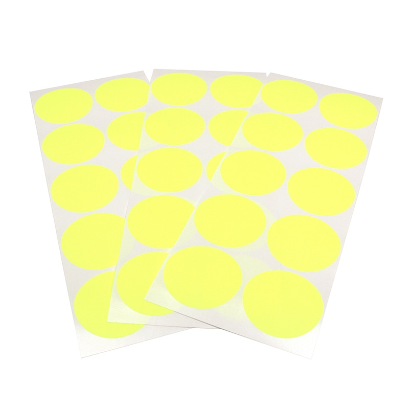カモ井加工紙 丸シールシート 30枚 ショッキングイエロー MTSEAS11 1個(ご注文単位1個)【直送品】