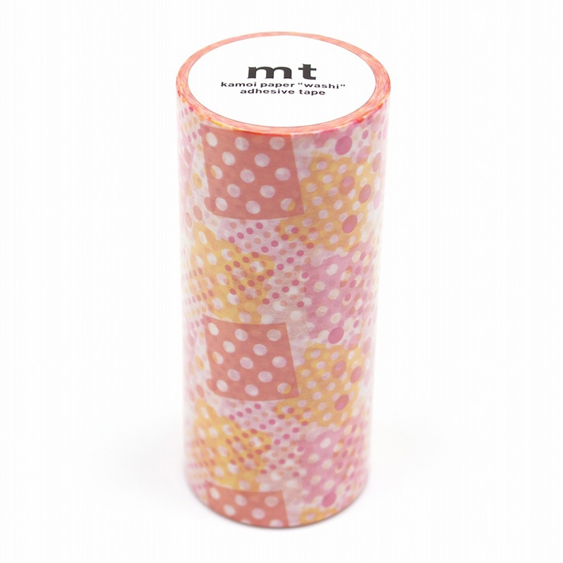 カモ井加工紙 マスキングテープ mt 1P ネガポジドット・ピンク MT10W422 1巻(ご注文単位1巻)【直送品】