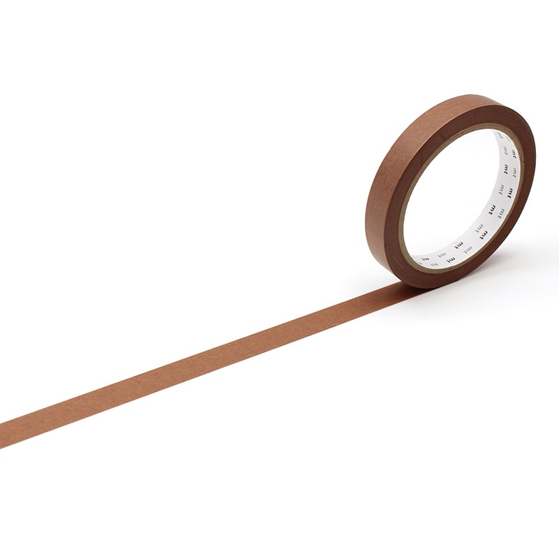 カモ井加工紙 マスキングテープ mt large core 和紙 チョコレート MT01L045 1巻(ご注文単位1巻)【直送品】