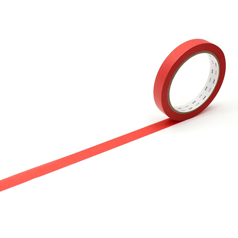 カモ井加工紙 マスキングテープ　mt　large　core 和紙　朱赤 MT01L049 1巻（ご注文単位1巻）【直送品】