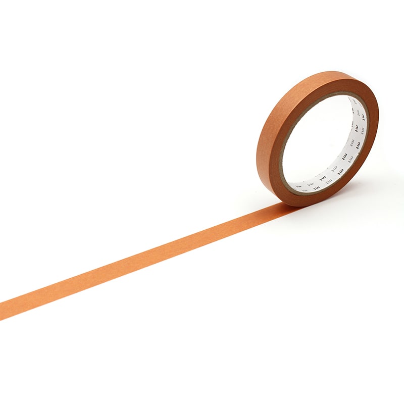 カモ井加工紙 マスキングテープ mt large core 和紙 マットバーントオレンジ MT01L053 1巻(ご注文単位1巻)【直送品】