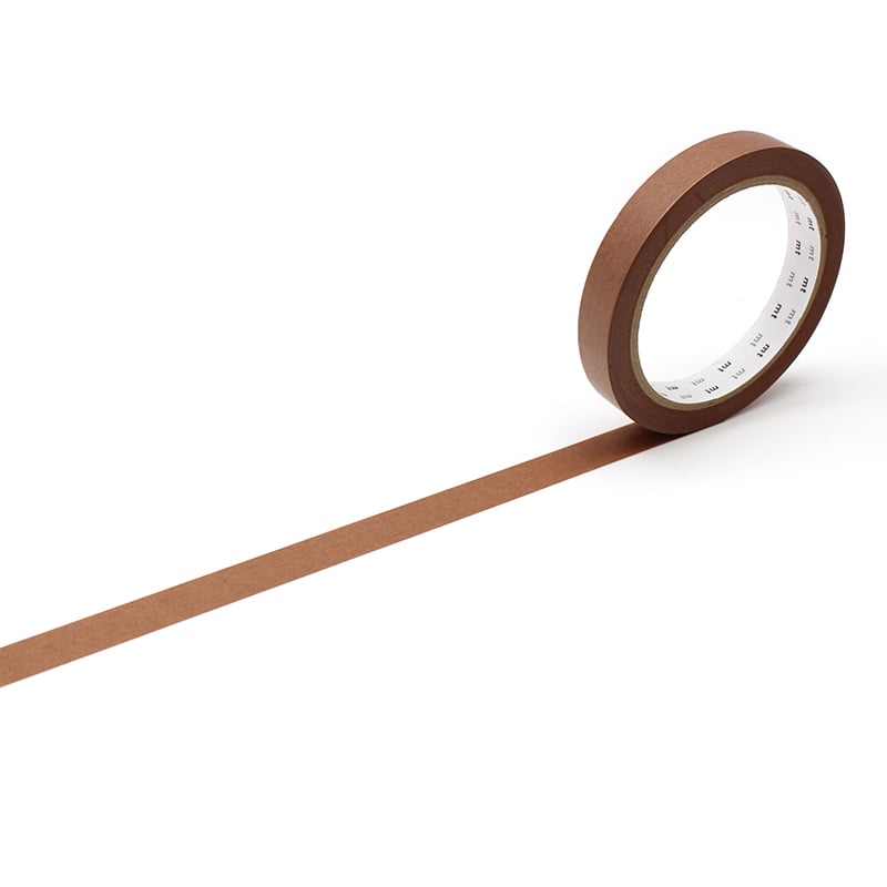 カモ井加工紙 マスキングテープ mt large core 10巻 和紙 チョコレート MT10L045 1パック(ご注文単位1パック)【直送品】