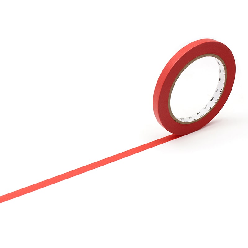 カモ井加工紙 バッグシーラーテープ mt sealer 和紙 朱赤 MTSEA060 1巻(ご注文単位1巻)【直送品】