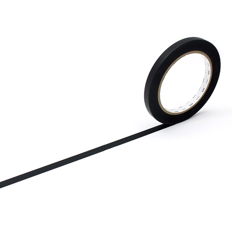 カモ井加工紙 バッグシーラーテープ mt sealer 和紙 マットブラック MTSEA066 1巻(ご注文単位1巻)【直送品】