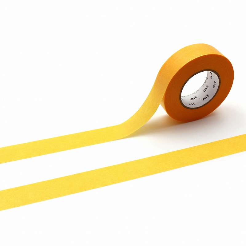 カモ井加工紙 マスキングテープ mt ガンシン 山吹色 MTGANS08 1巻(ご注文単位1巻)【直送品】