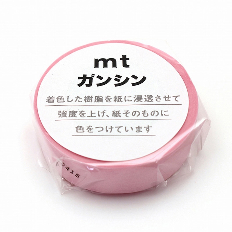 カモ井加工紙 マスキングテープ mt ガンシン 桜色 MTGANS12 1巻（ご注文単位1巻）【直送品】