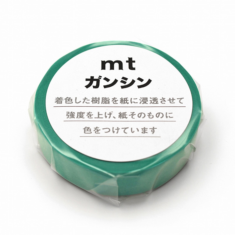 カモ井加工紙 マスキングテープ mt ガンシン 若緑色 MTGANS14 1巻（ご注文単位1巻）【直送品】