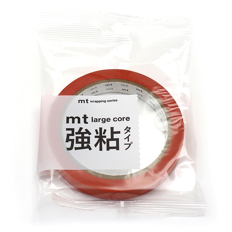 カモ井加工紙 マスキングテープ　mt　large　core 和紙　朱赤　強粘着 MT01L061 1巻（ご注文単位1巻）【直送品】