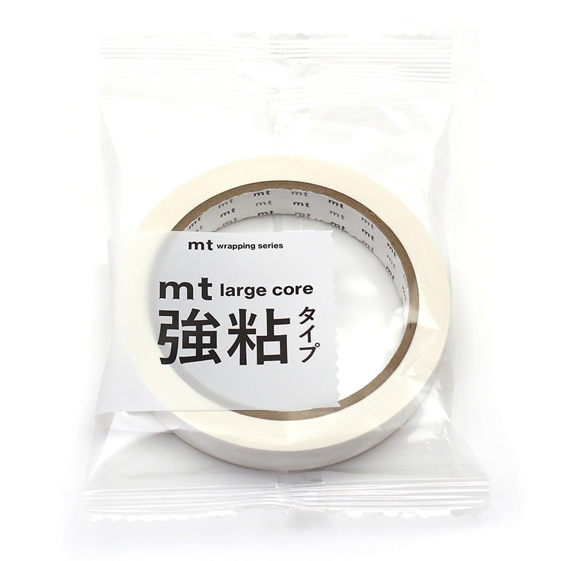 カモ井加工紙 マスキングテープ　mt　large　core 和紙　ホワイト　強粘着 MT01L068 1巻（ご注文単位1巻）【直送品】
